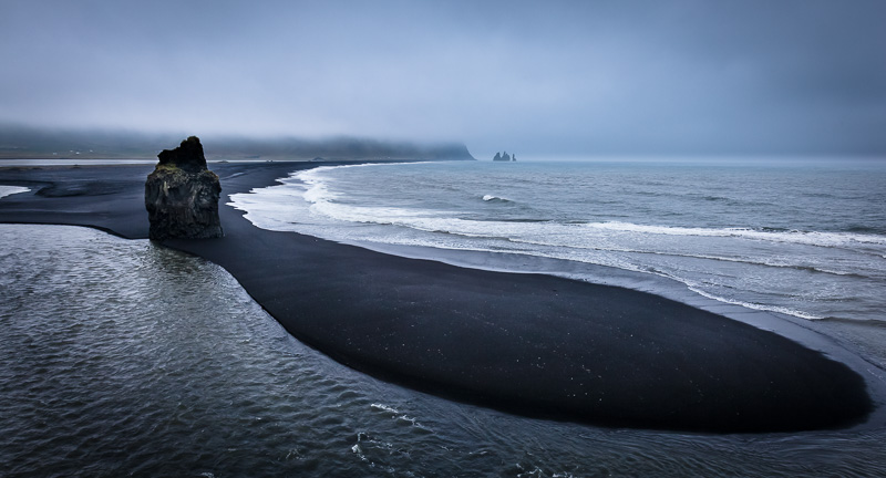 Reynisfjara, from Dyrholeay