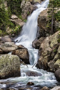 "Rocky Mountain National Park Waterfall" By: Lisa Griffis