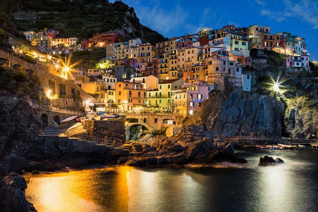 After dark in the Cinque Terre